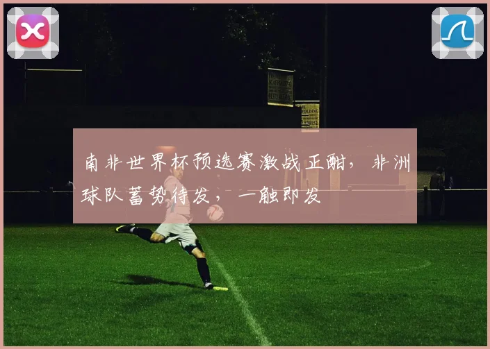 南非世界杯预选赛激战正酣，非洲球队蓄势待发，一触即发